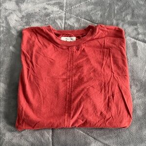 Madewell Rust Crew Neck Top